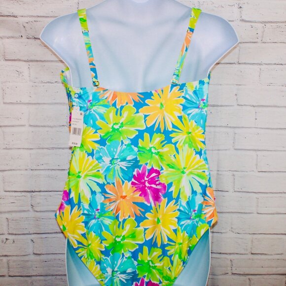 Bleu Rod Beattie Plus Size Shirred Bandeau One Piece Swimsuit Size 20W NWT - Picture 7 of 7